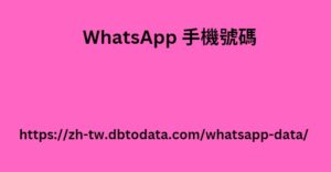 WhatsApp 手機號碼