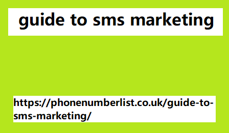 guide to sms marketing