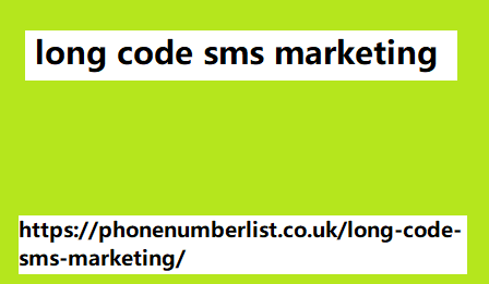 long code sms marketing